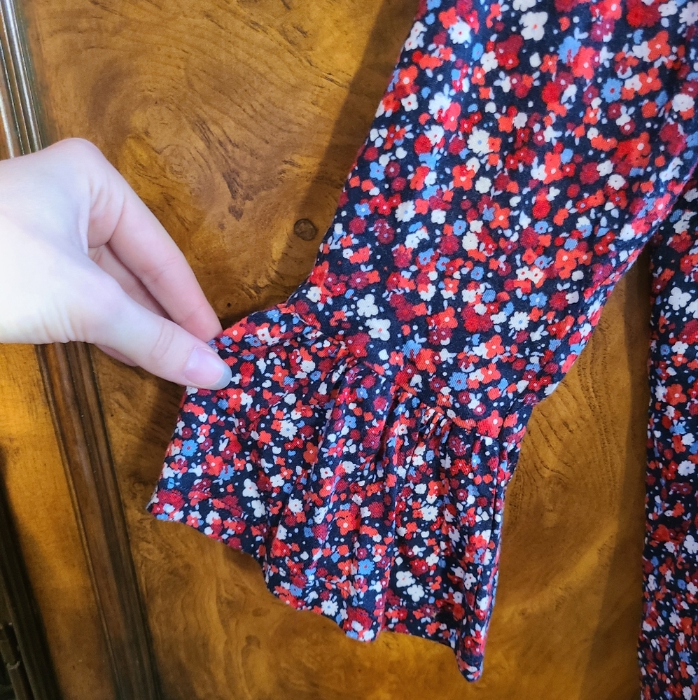 Michael Michael Kors Flutter Sleeve Multi-Colored… - image 2